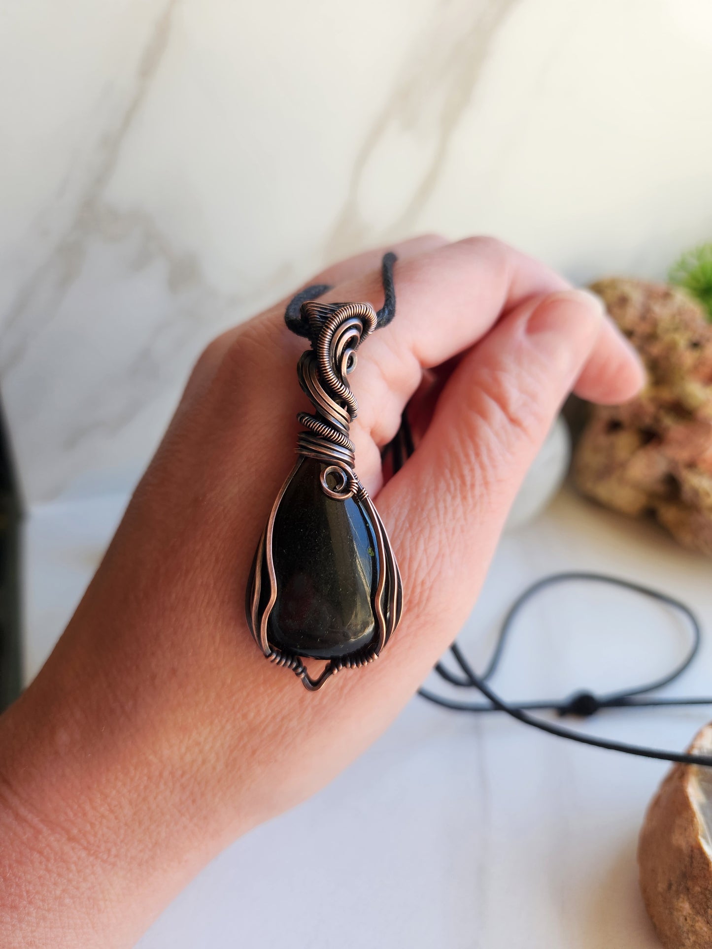Golden Obsidian Necklace