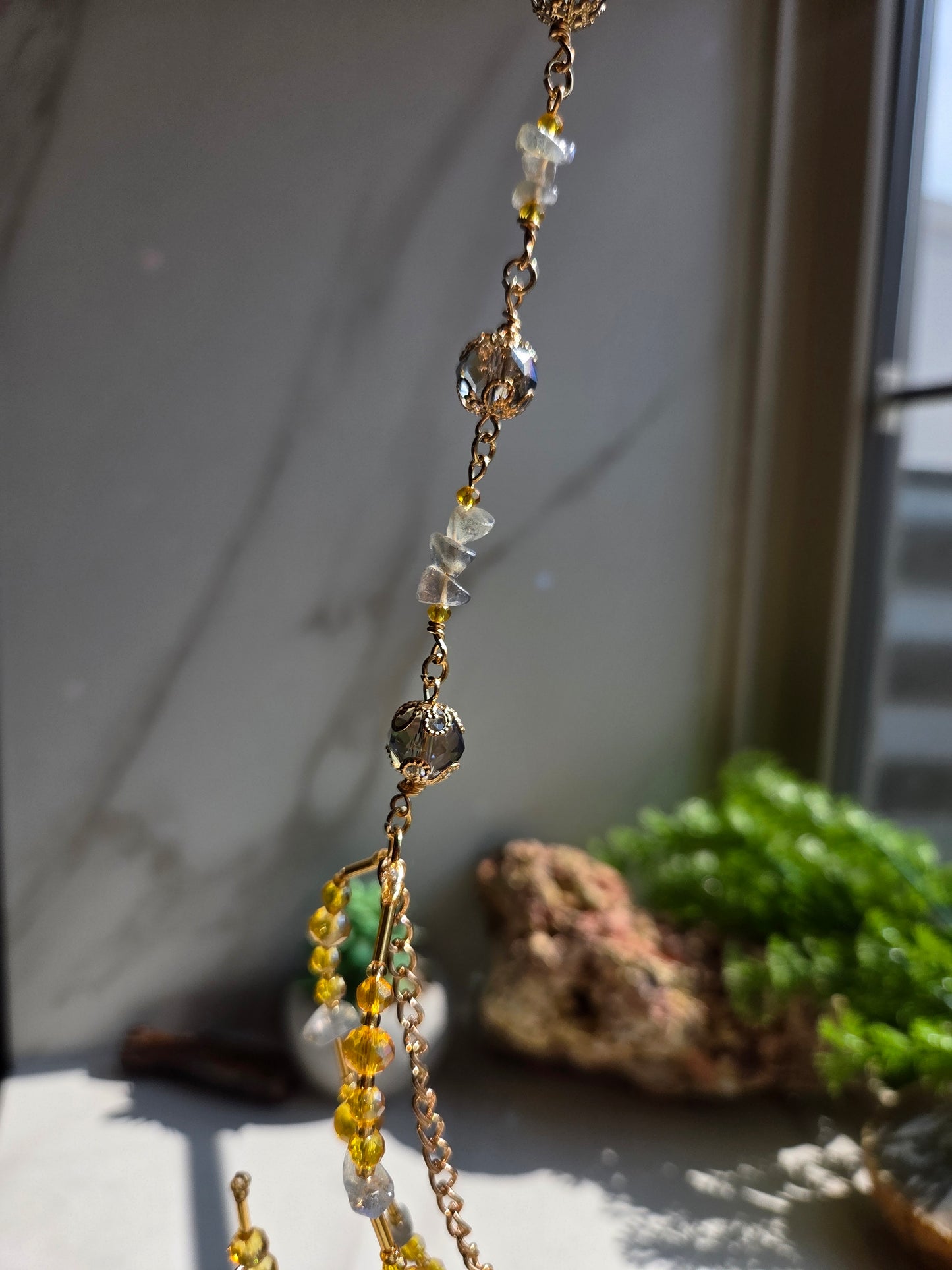 Labradorite Spider Suncatcher 🕷 🌌
