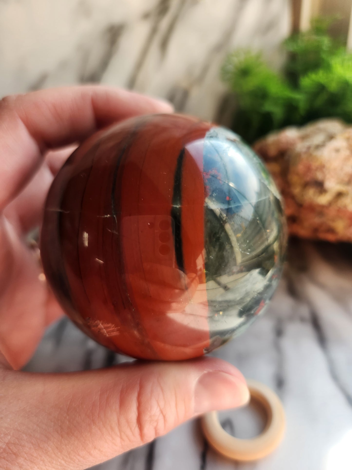 African Bloodstone Sphere