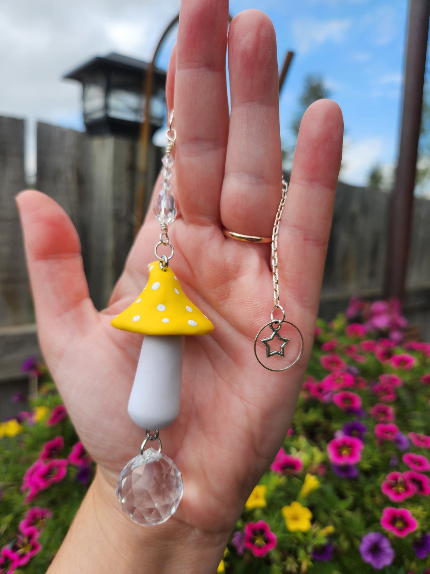 Yellow Mushroom SunCatcher