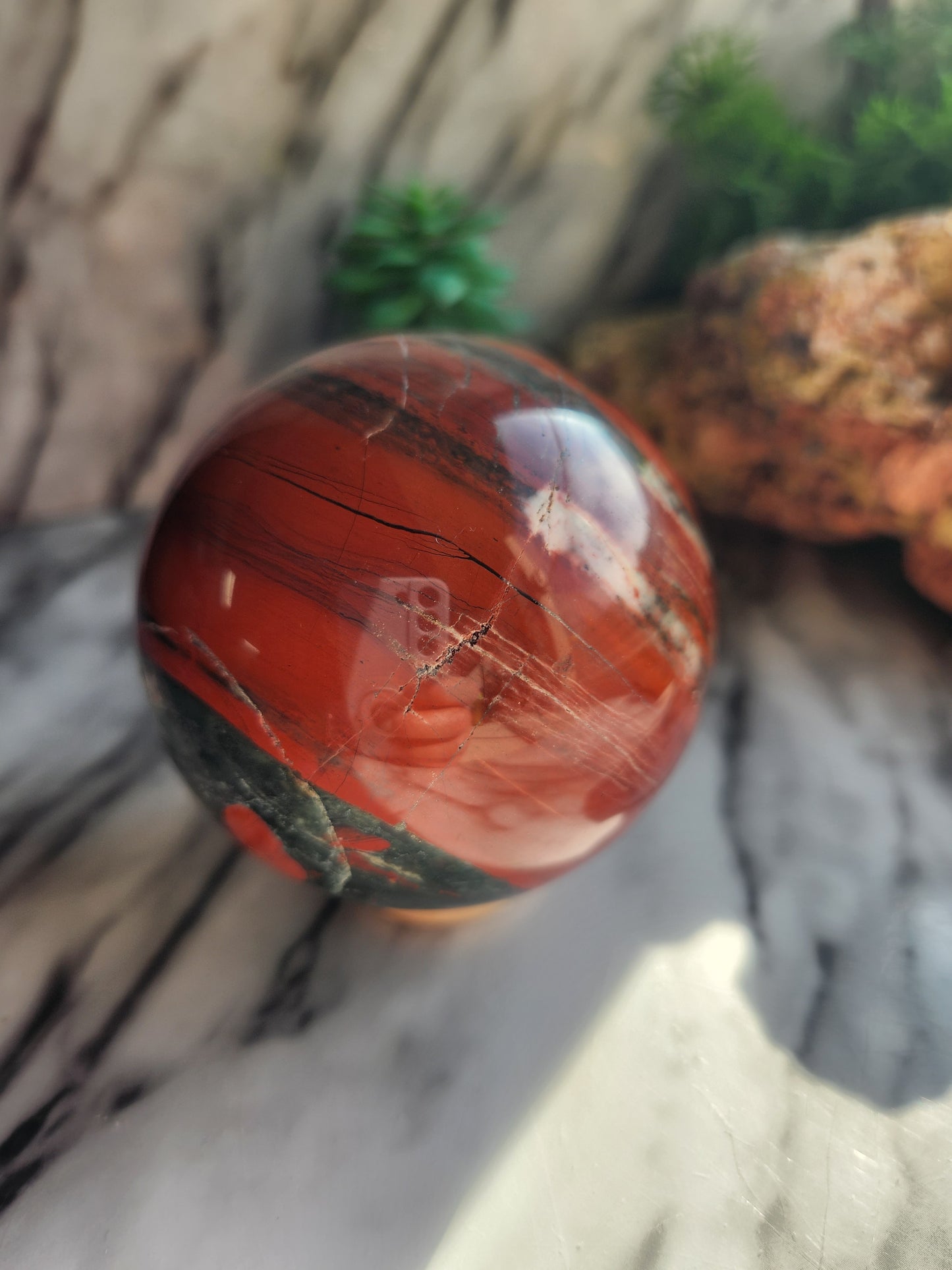 African Bloodstone Sphere