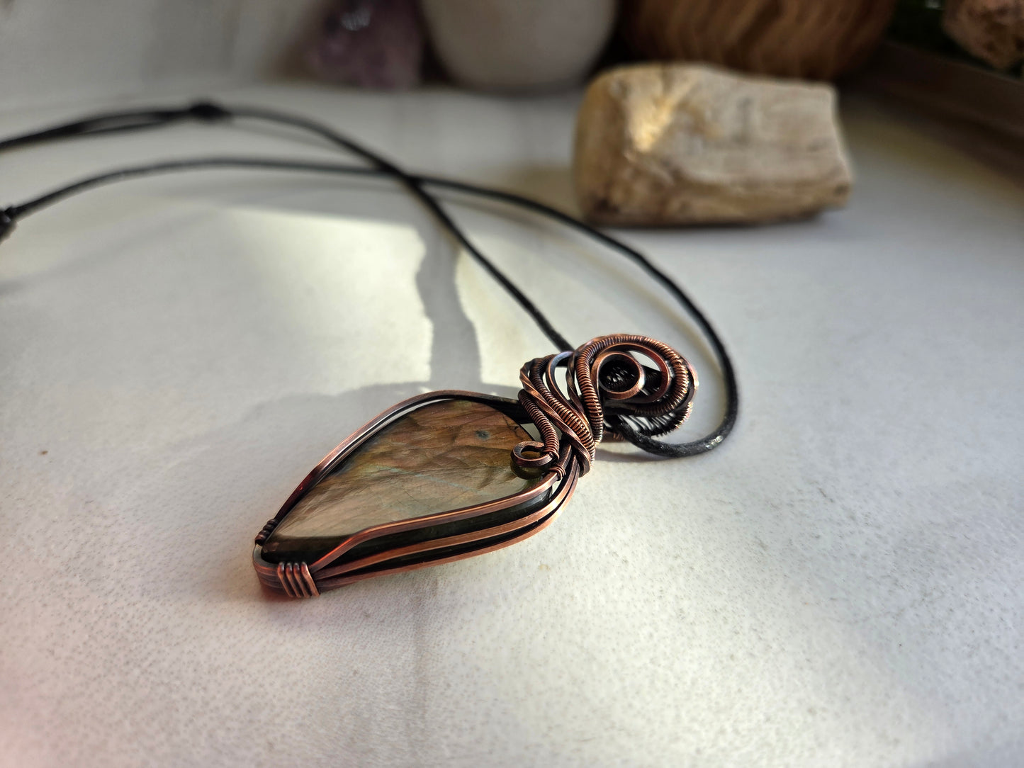 Purple Labradorite Necklace 💜