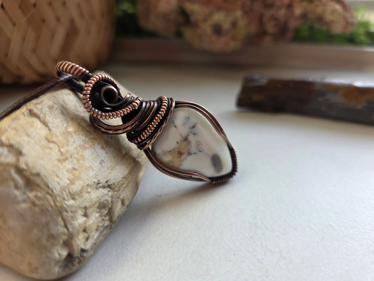 Dendritic Opal Necklace 🤍