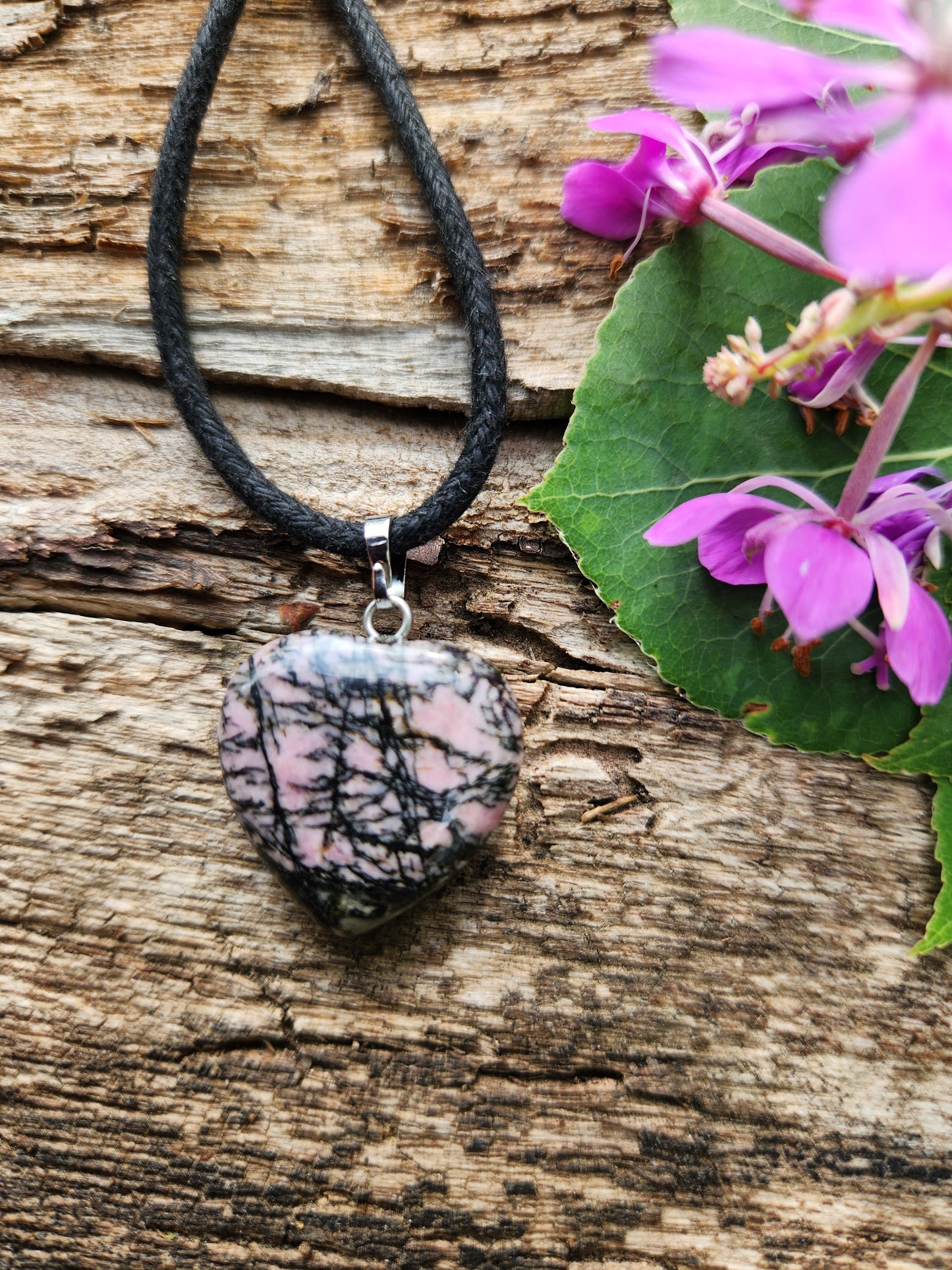 Rhodonite Heart Necklace