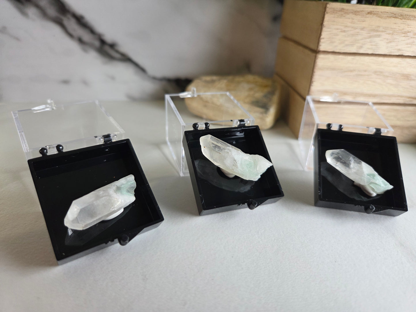 Fuchsite Phantom Quartz Specimens 💚