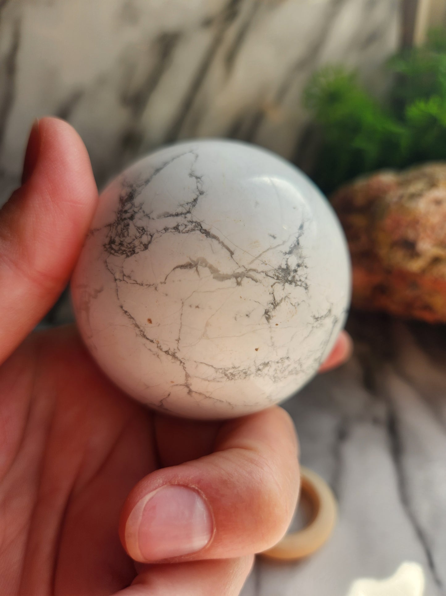 Howlite Sphere