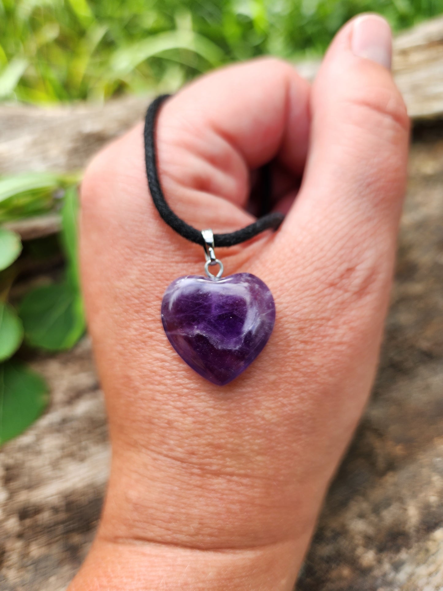 Amethyst Heart Necklace