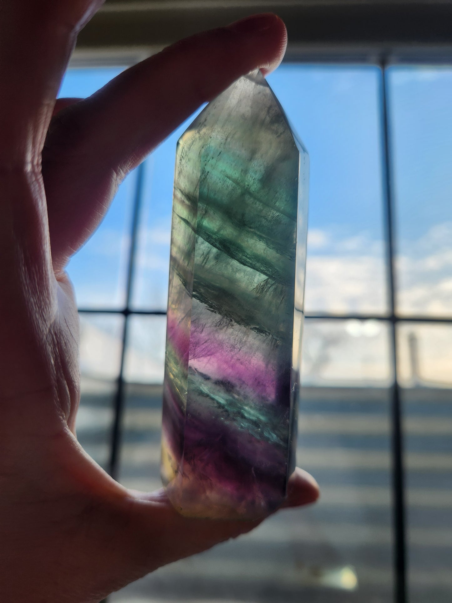 Rainbow Fluorite Tower