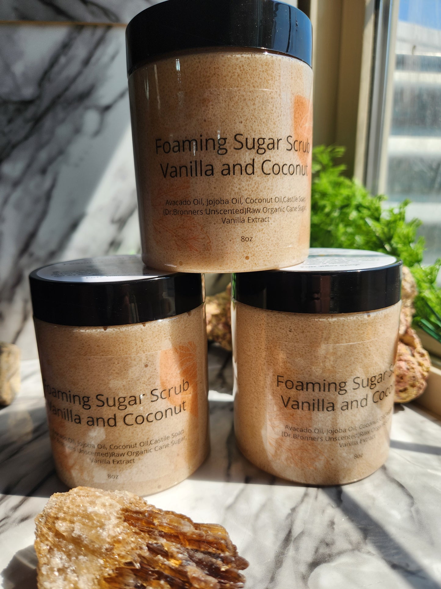 Foaming Sugar Scrub Coconut and Vanilla