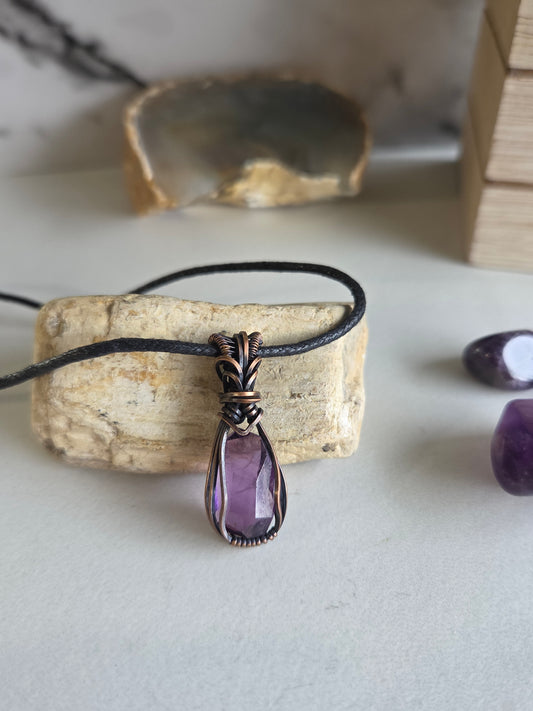 Facted Amethyst Necklace 💜