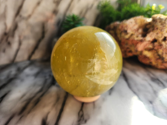 Lemon Quartz Sphere