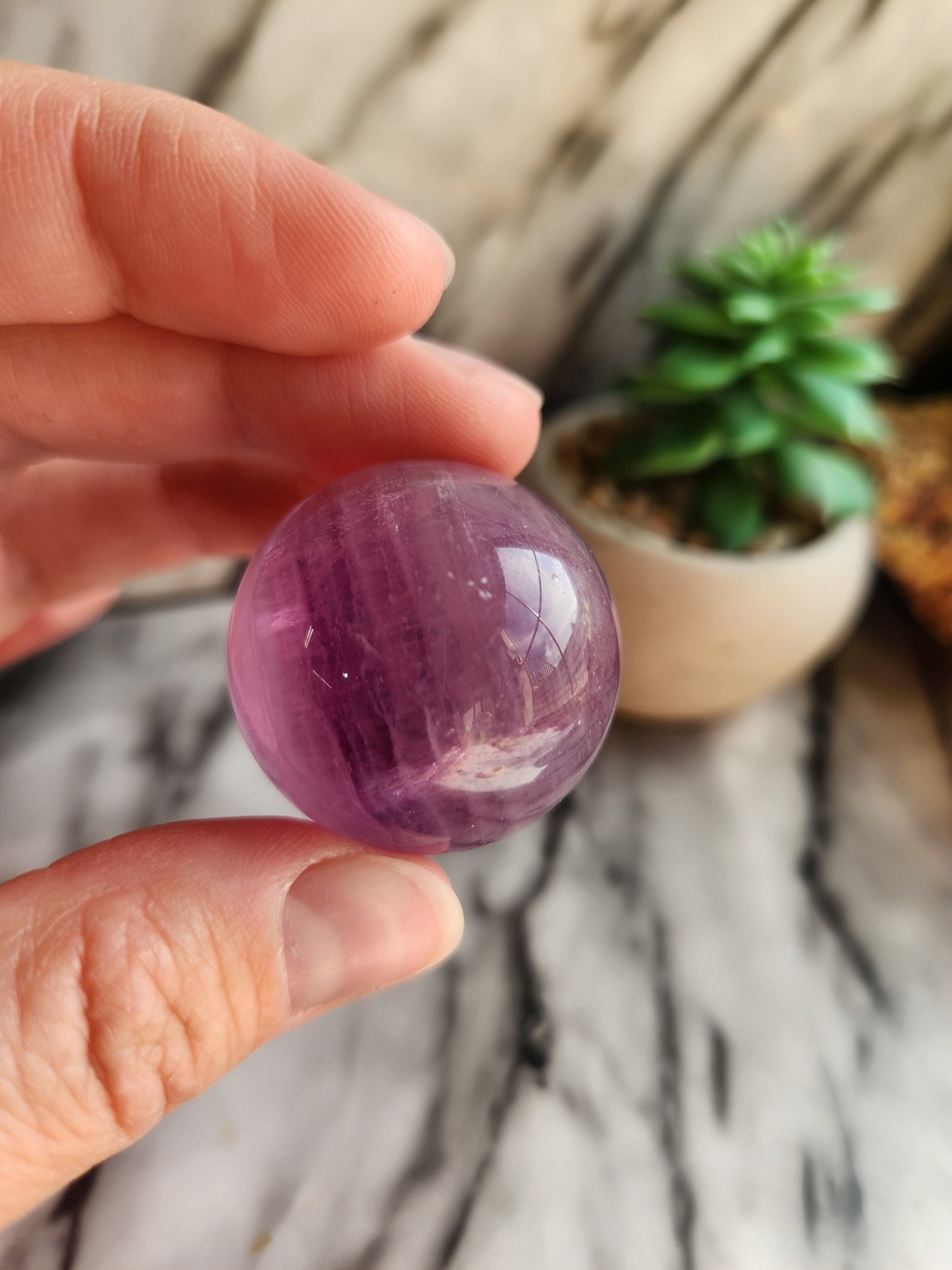 Purple Fluorite Sphere