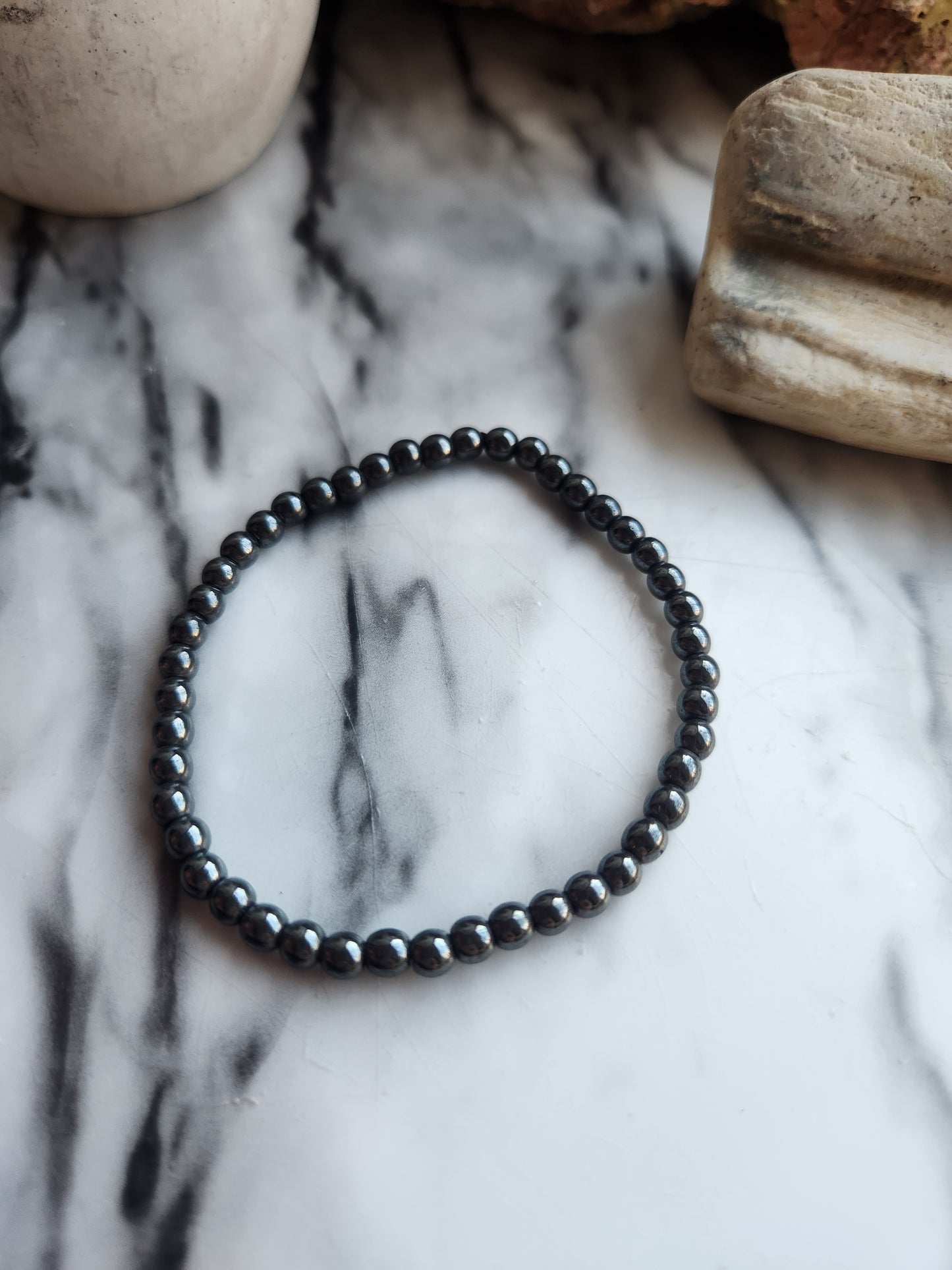 Hematite Bracelet 4mm