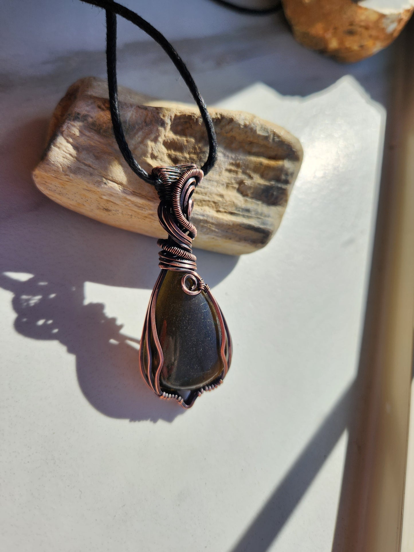Golden Obsidian Necklace