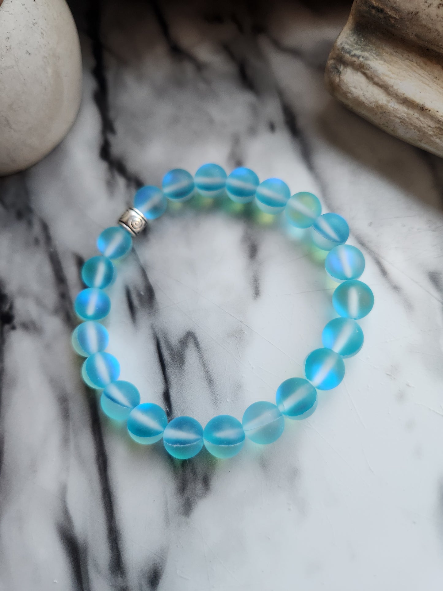 Blue Mermaid Glass Bracelet