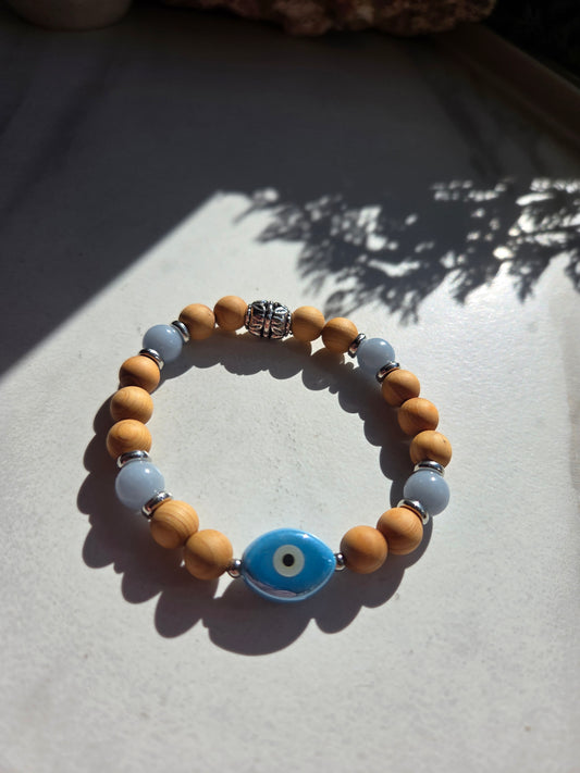 Angelite Evil Eye Bracelet 🧿