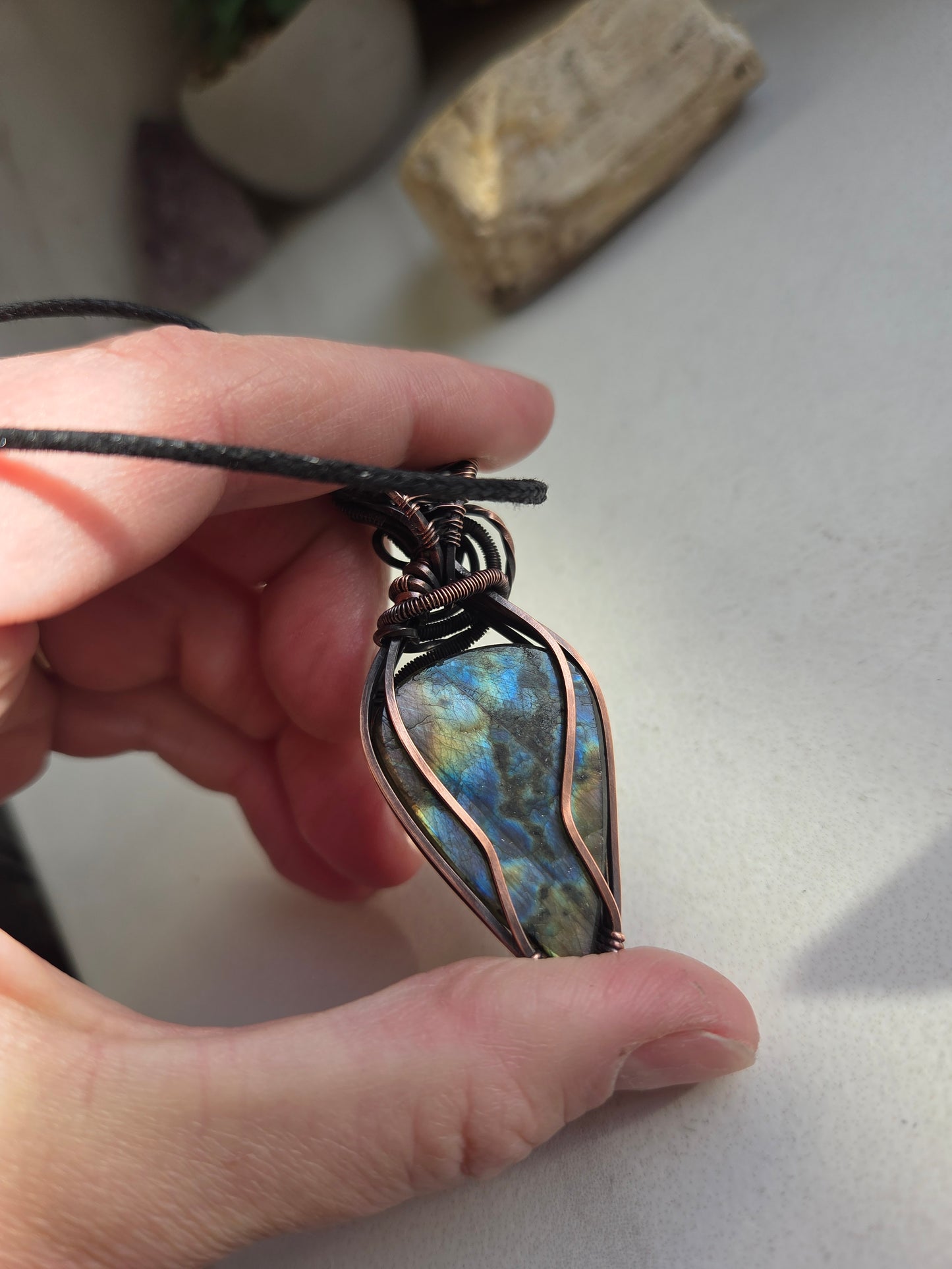 Purple Labradorite Necklace 💜