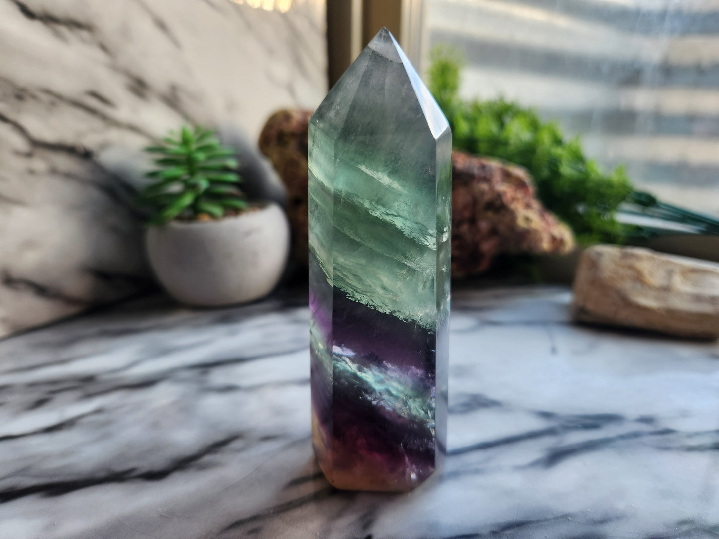 Rainbow Fluorite Tower