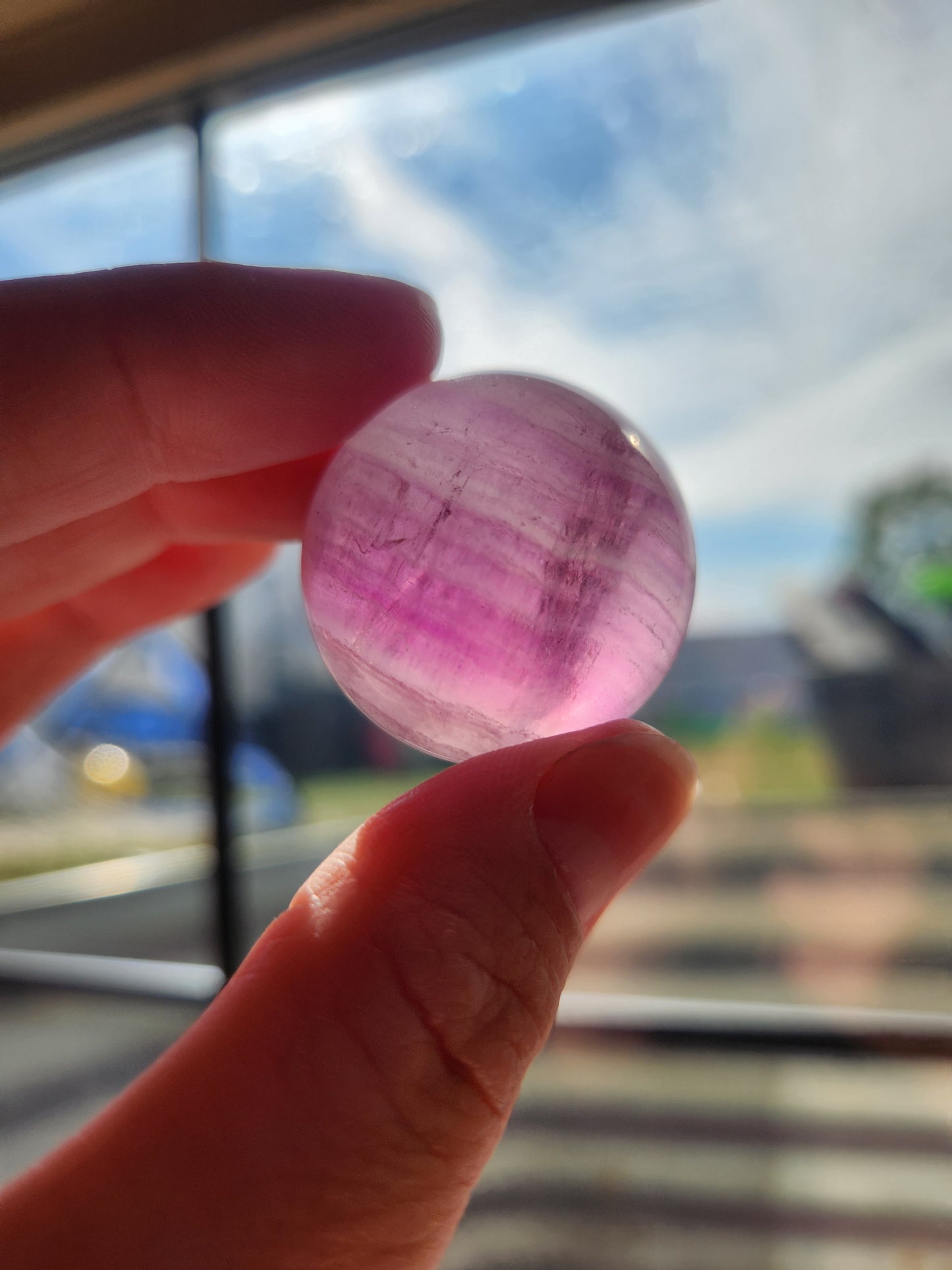 Purple Fluorite Sphere