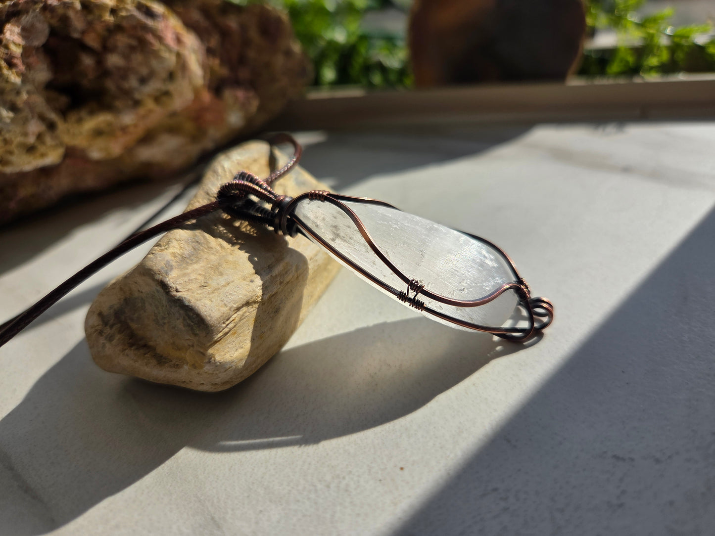 Selenite Necklace