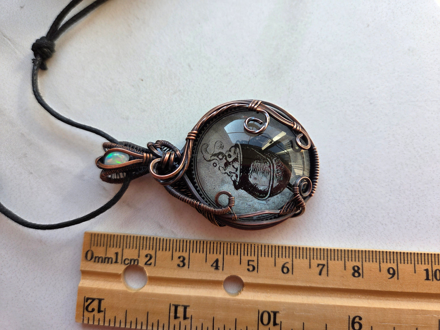 Fire Opal Cauldron Necklace 🧙‍♀️ 🔥