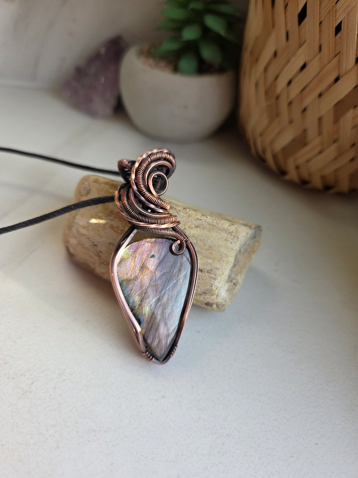 Purple Labradorite Necklace 💜