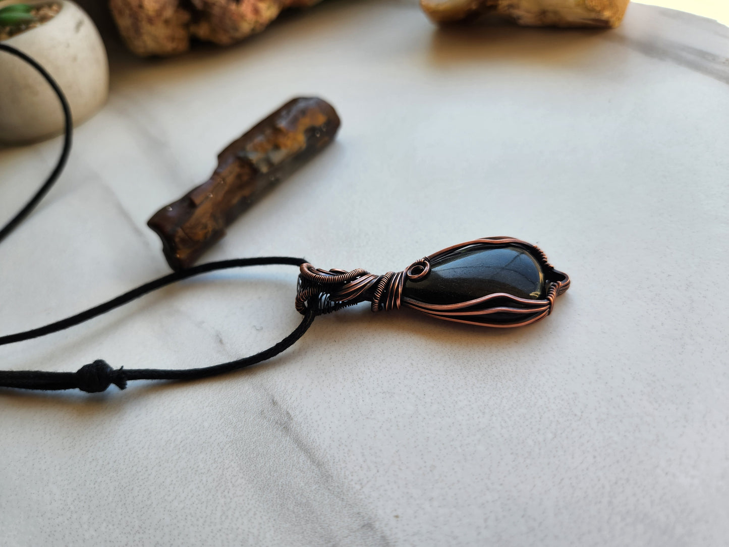Golden Obsidian Necklace