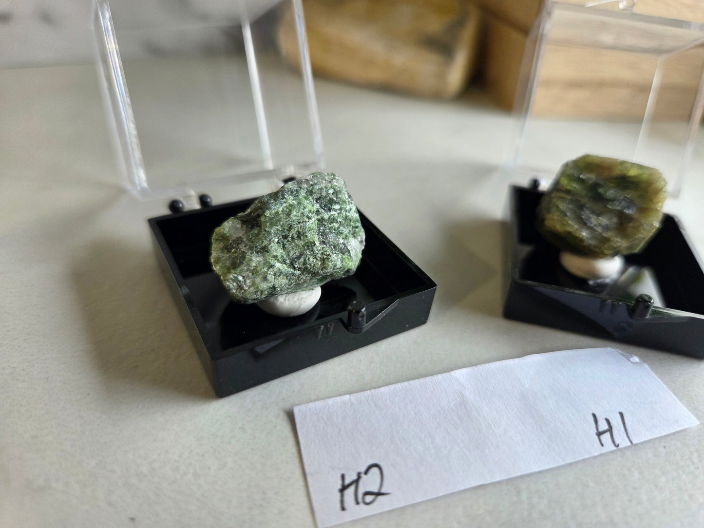 Natural Diopside Crystal Specimens 🌿