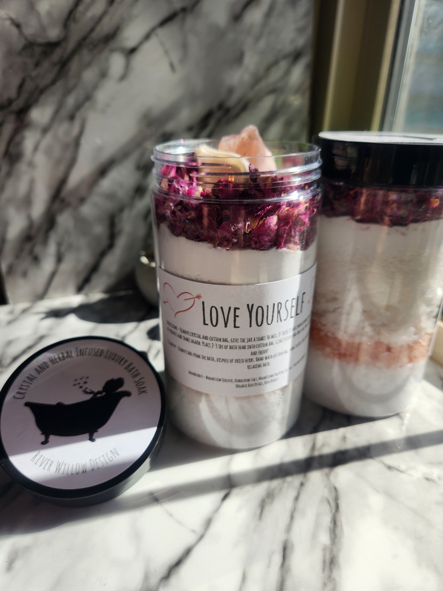 Crystal and Herbal Infused Luxury Bath Soaks