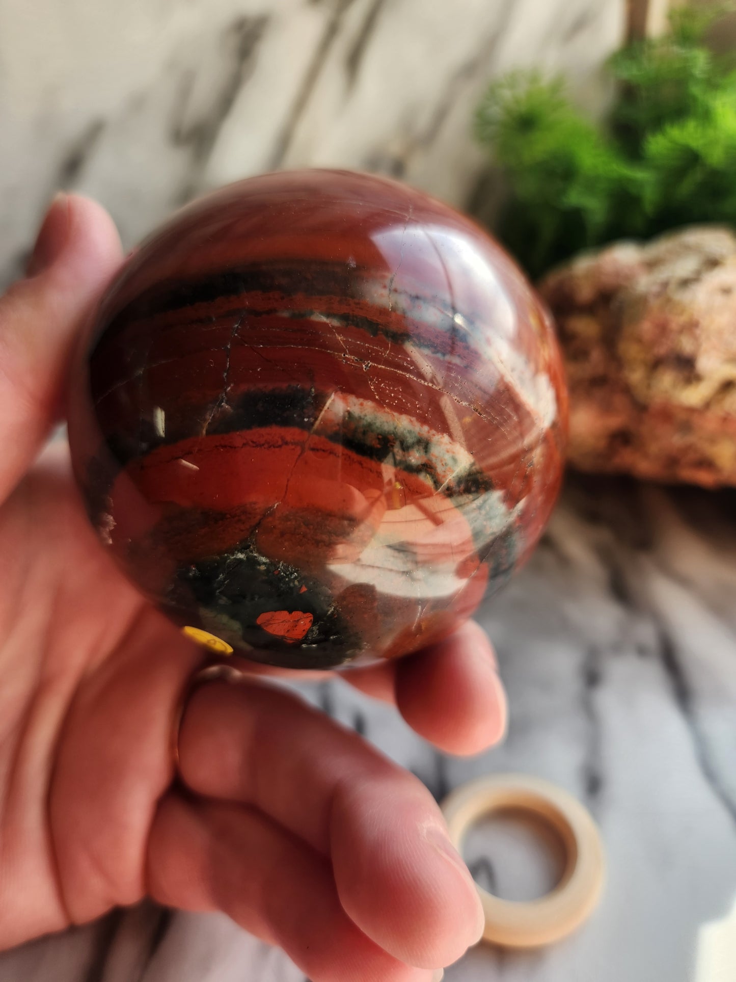 African Bloodstone Sphere