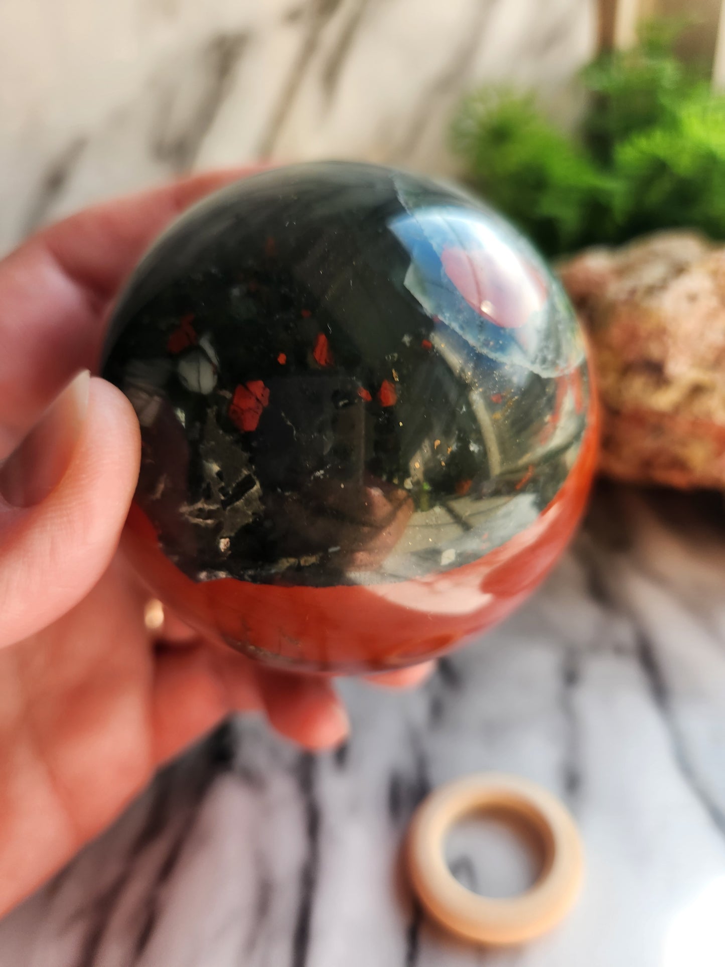 African Bloodstone Sphere