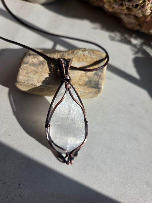 Selenite Necklace