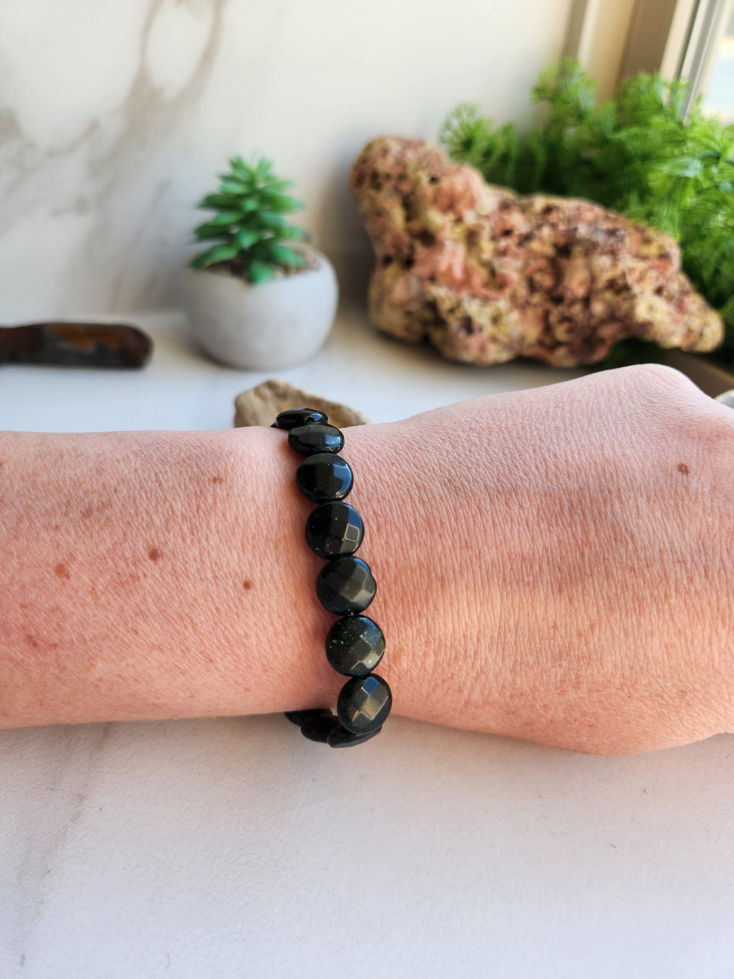 Green Sandstone Bracelet