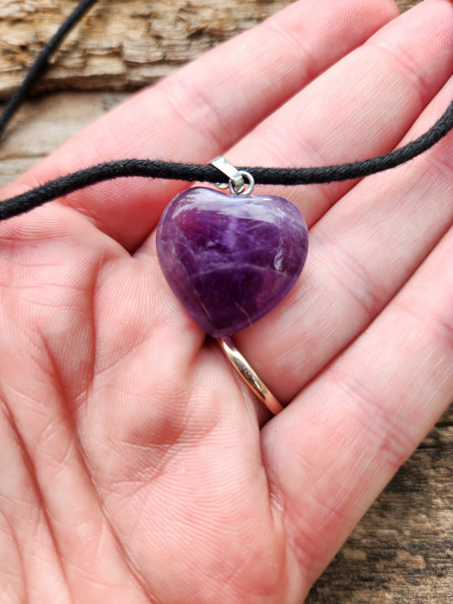 Amethyst Heart Necklace