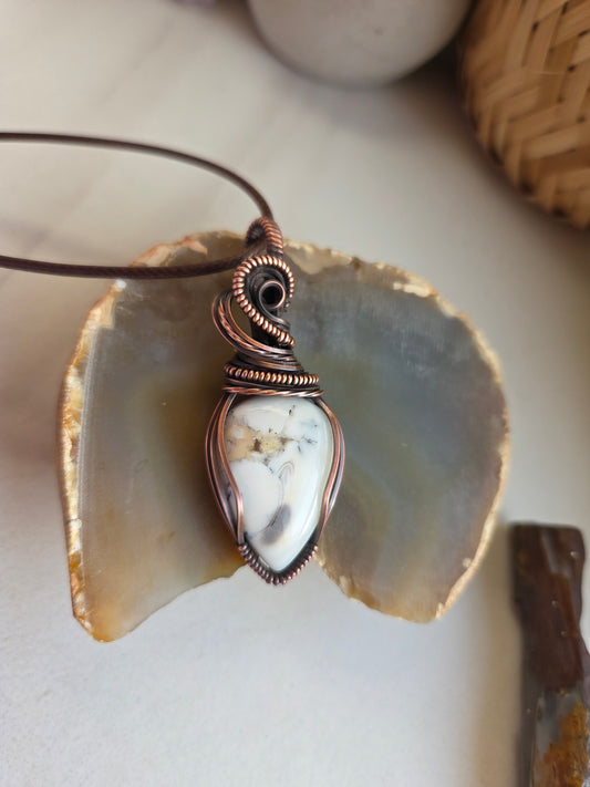 Dendritic Opal Necklace 🤍