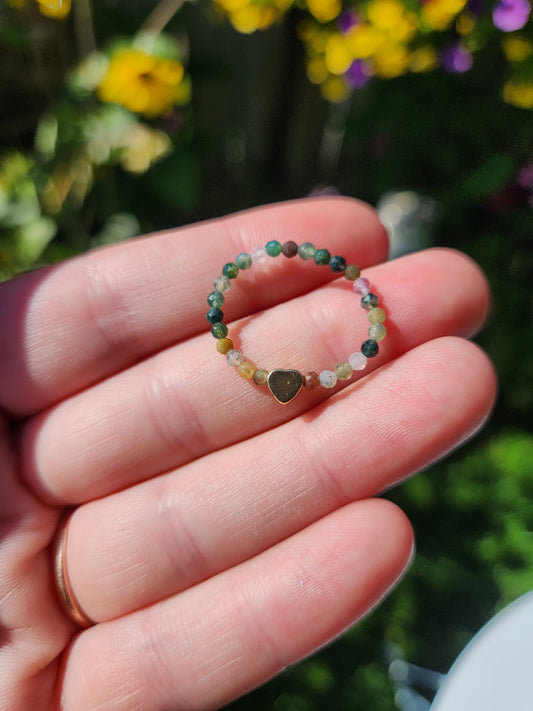 Moss Agate Ring