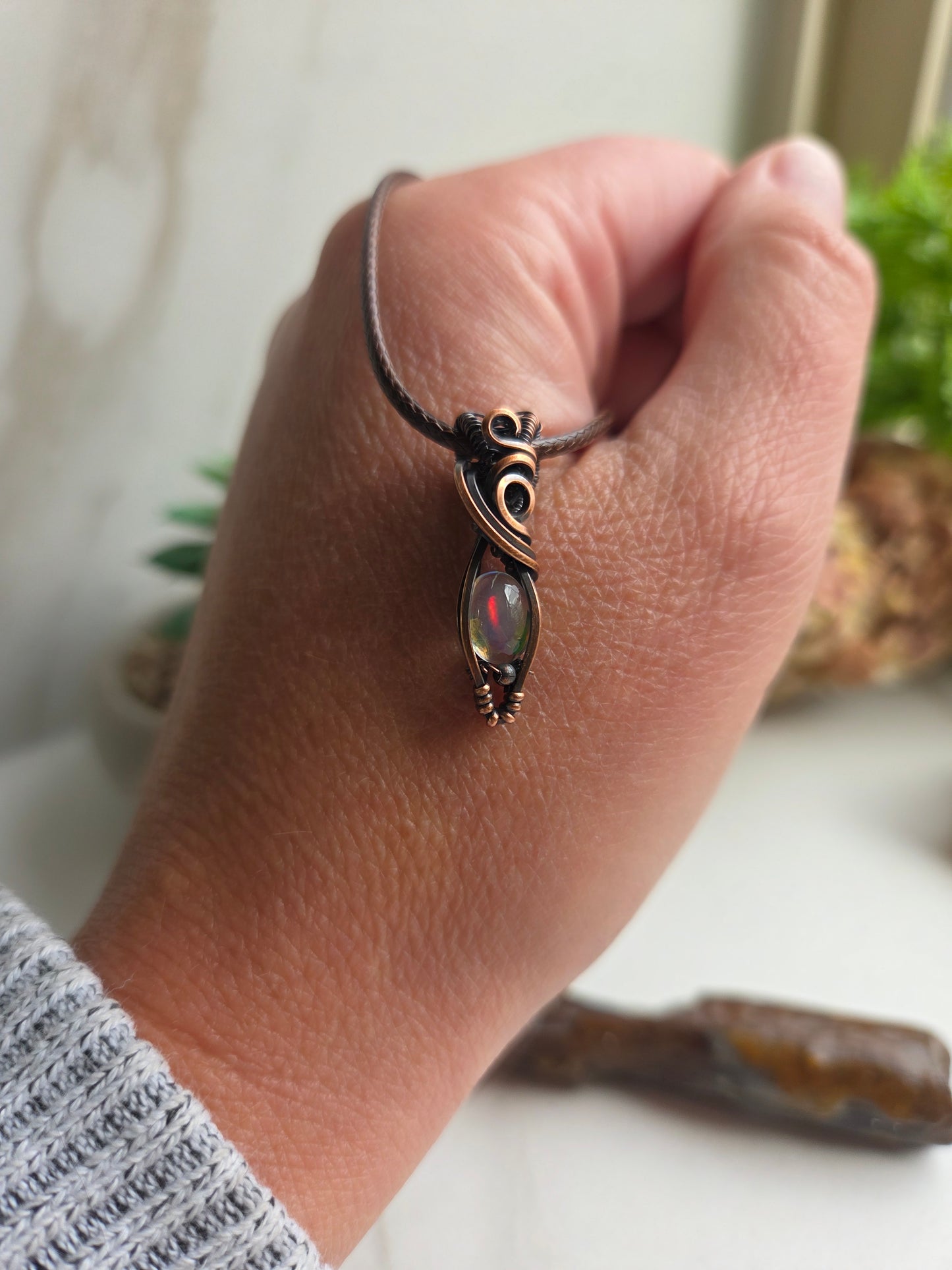 Fire Opal Necklace 🔥
