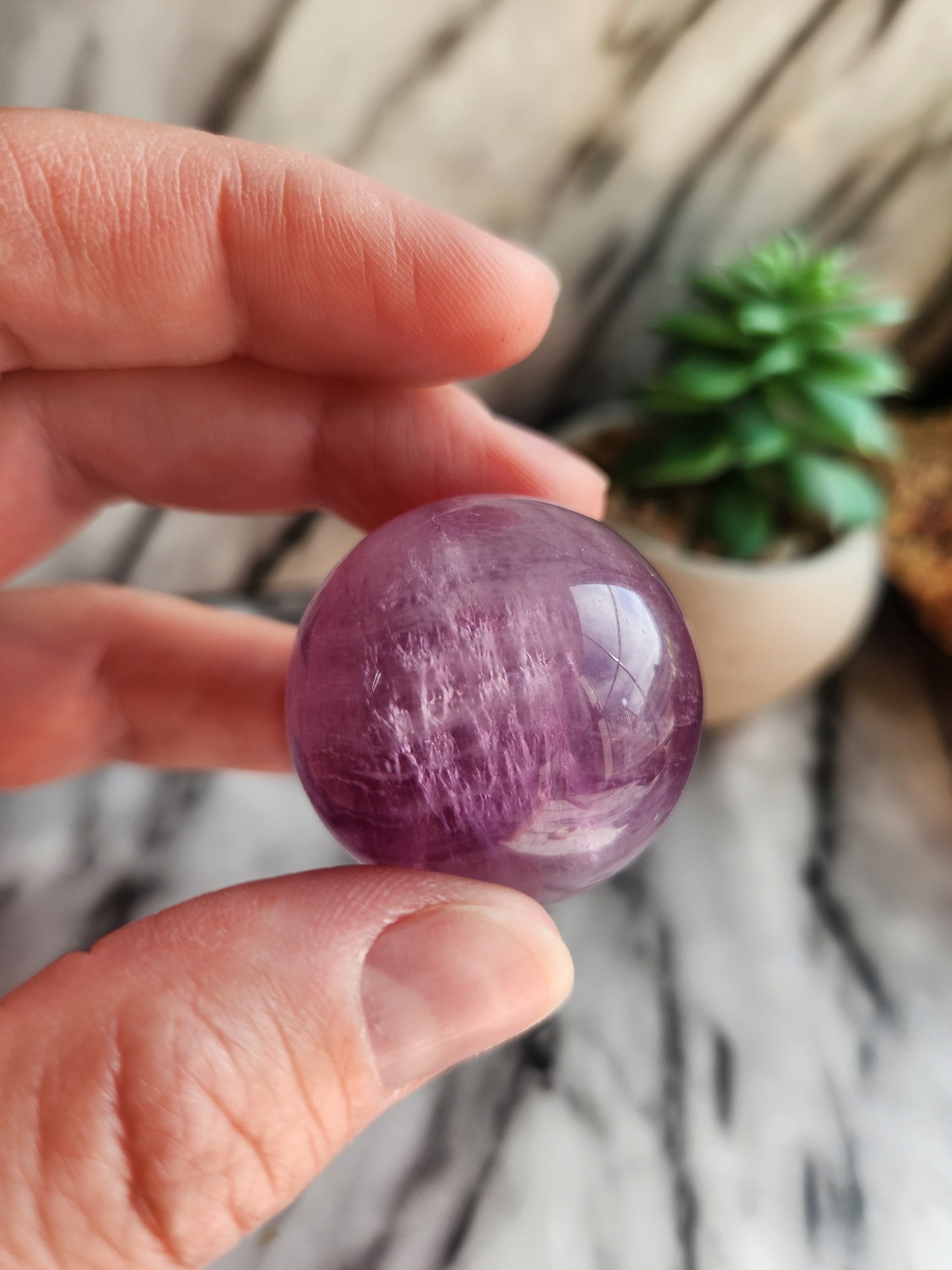 Purple Fluorite Sphere