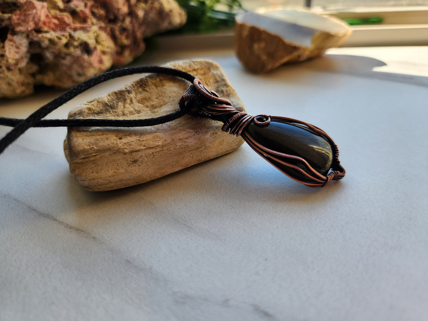 Golden Obsidian Necklace