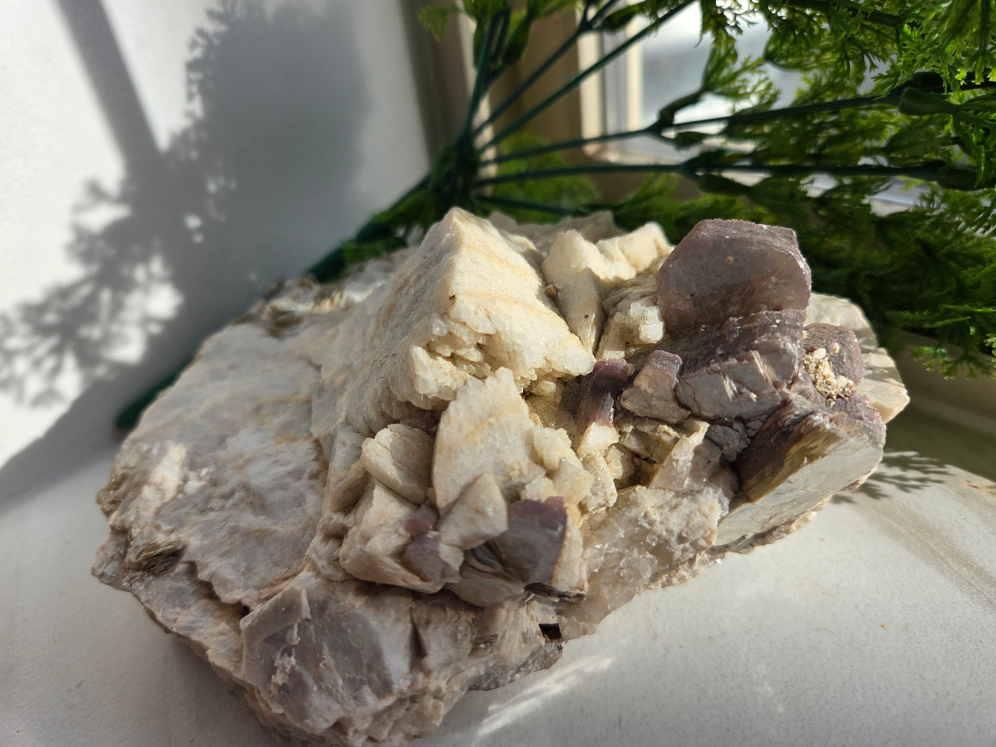 Raw Lepidolite with Clevelandite Feldspar Specimen 😍