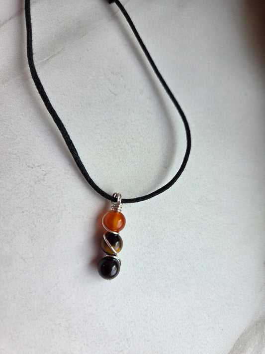 Confidence & Courage 3-Beaded Necklace 🦁