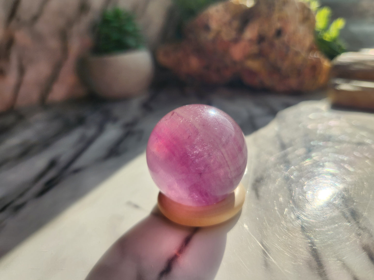 Purple Fluorite Sphere