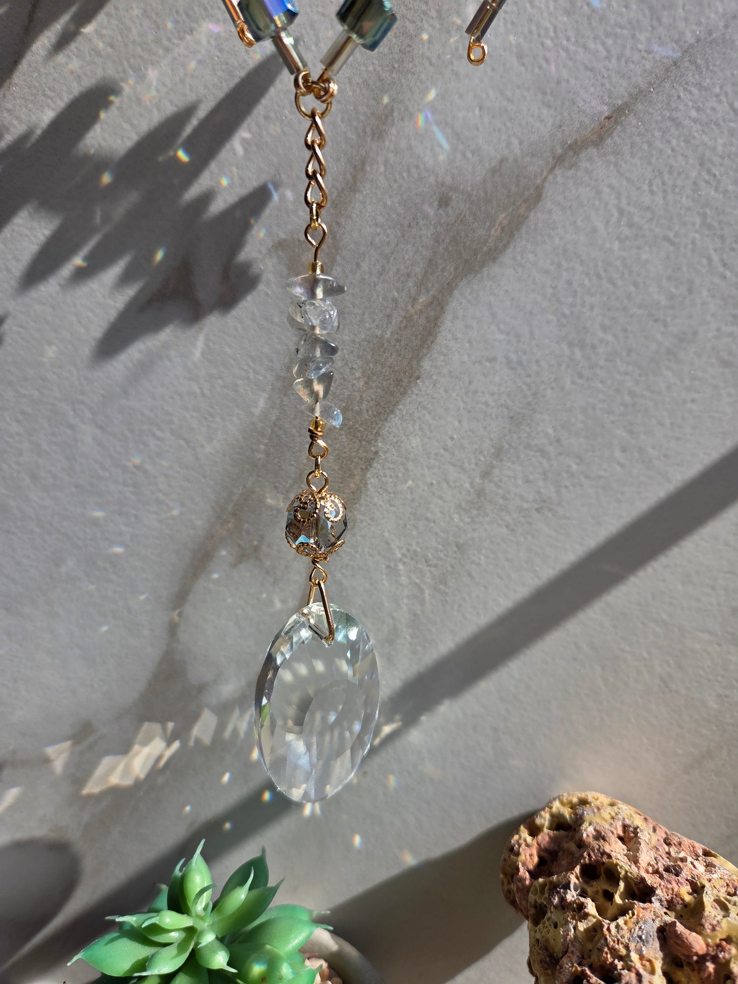 Labradorite Spider Suncatcher VOL2 💙🕷
