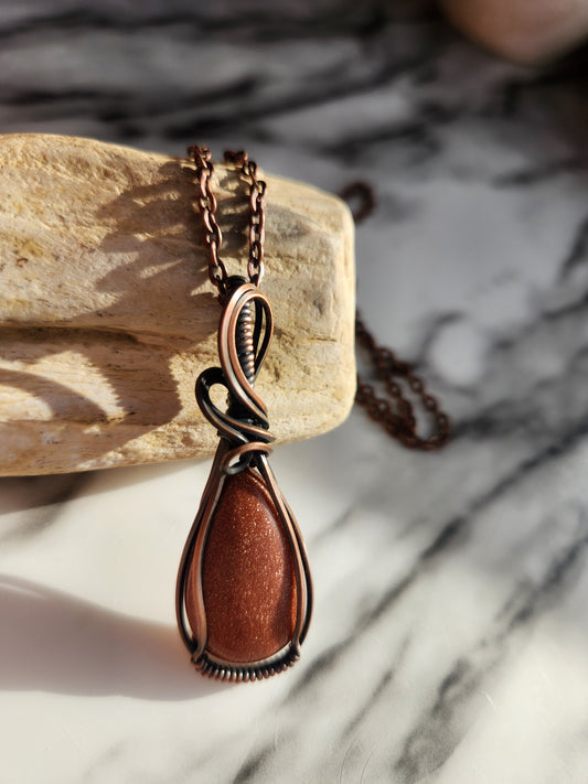 Goldstone Necklace