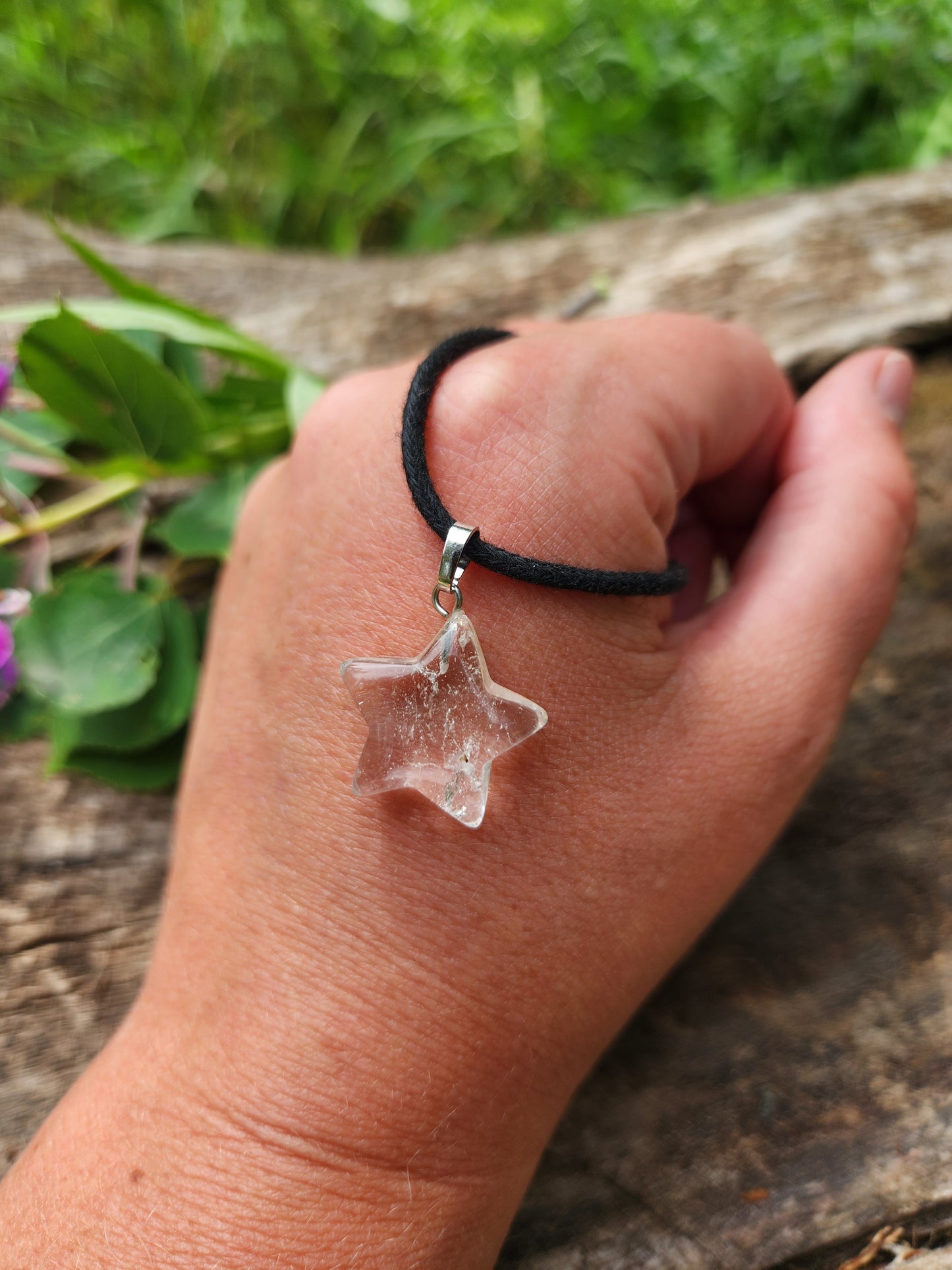 Clear Quartz Star Necklace