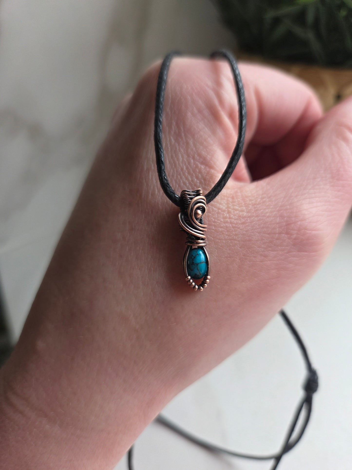 🏜 Desert Guardian – Turquoise Mini Necklace 💙