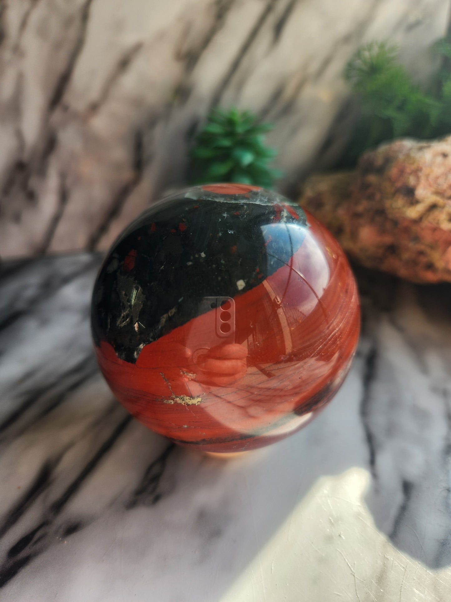 African Bloodstone Sphere