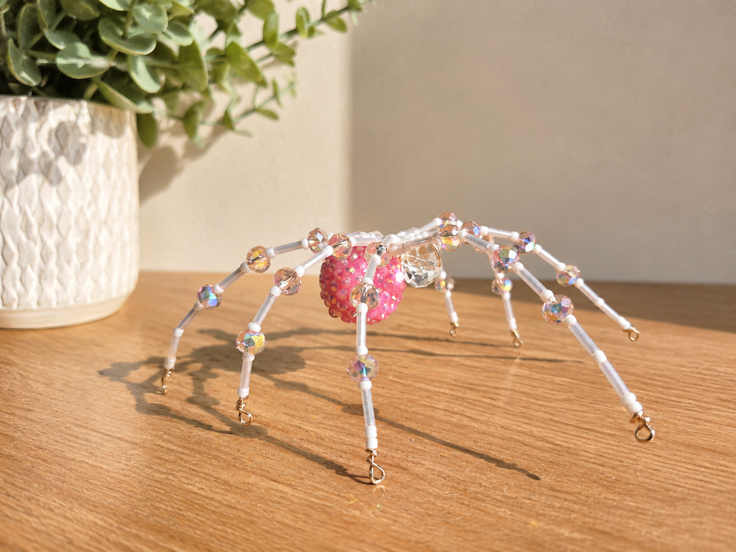 Beaded Sparkle Spider 💓 PINK