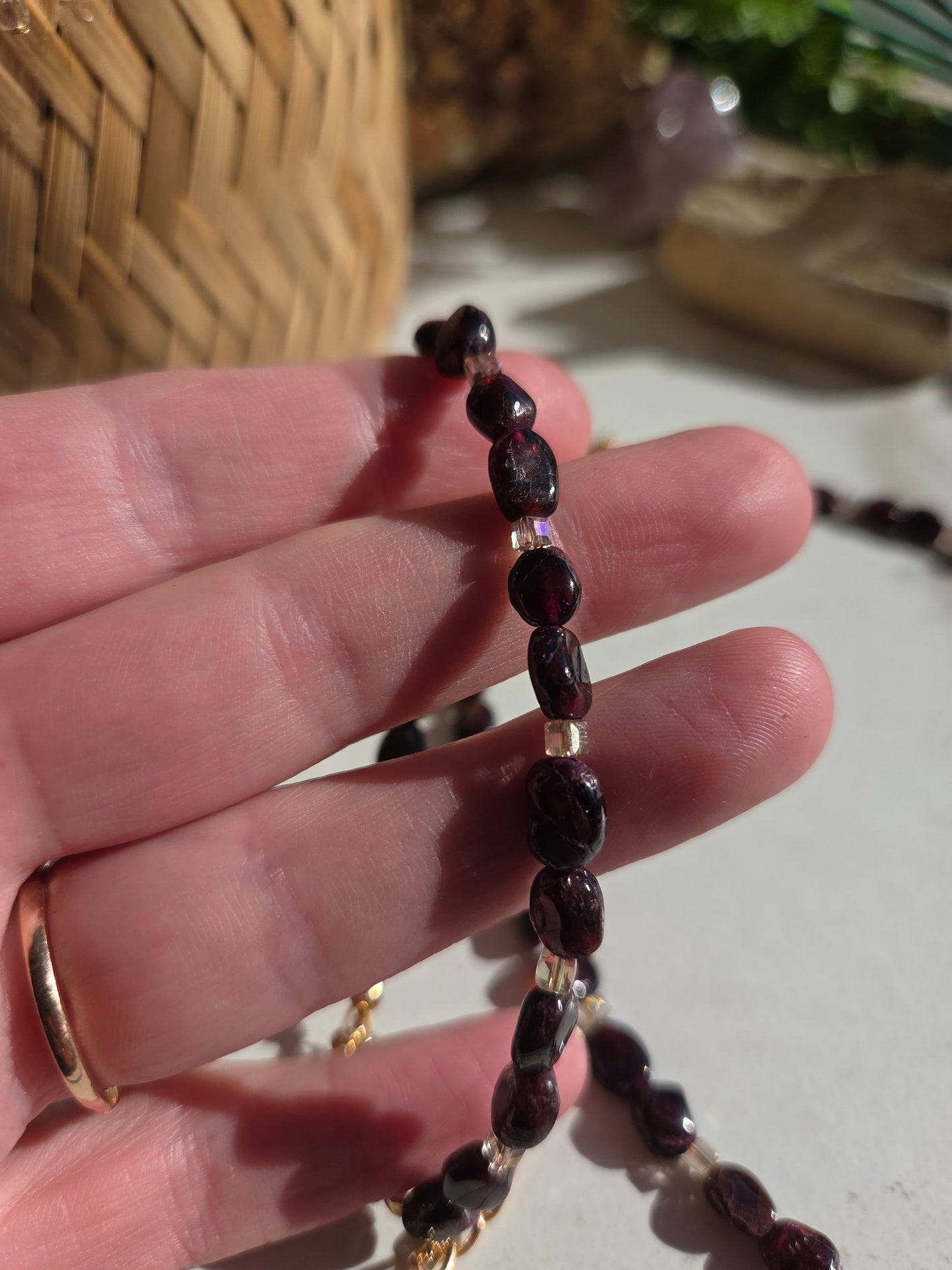 Garnet Necklace, Bracelet & Earring Set ❤️