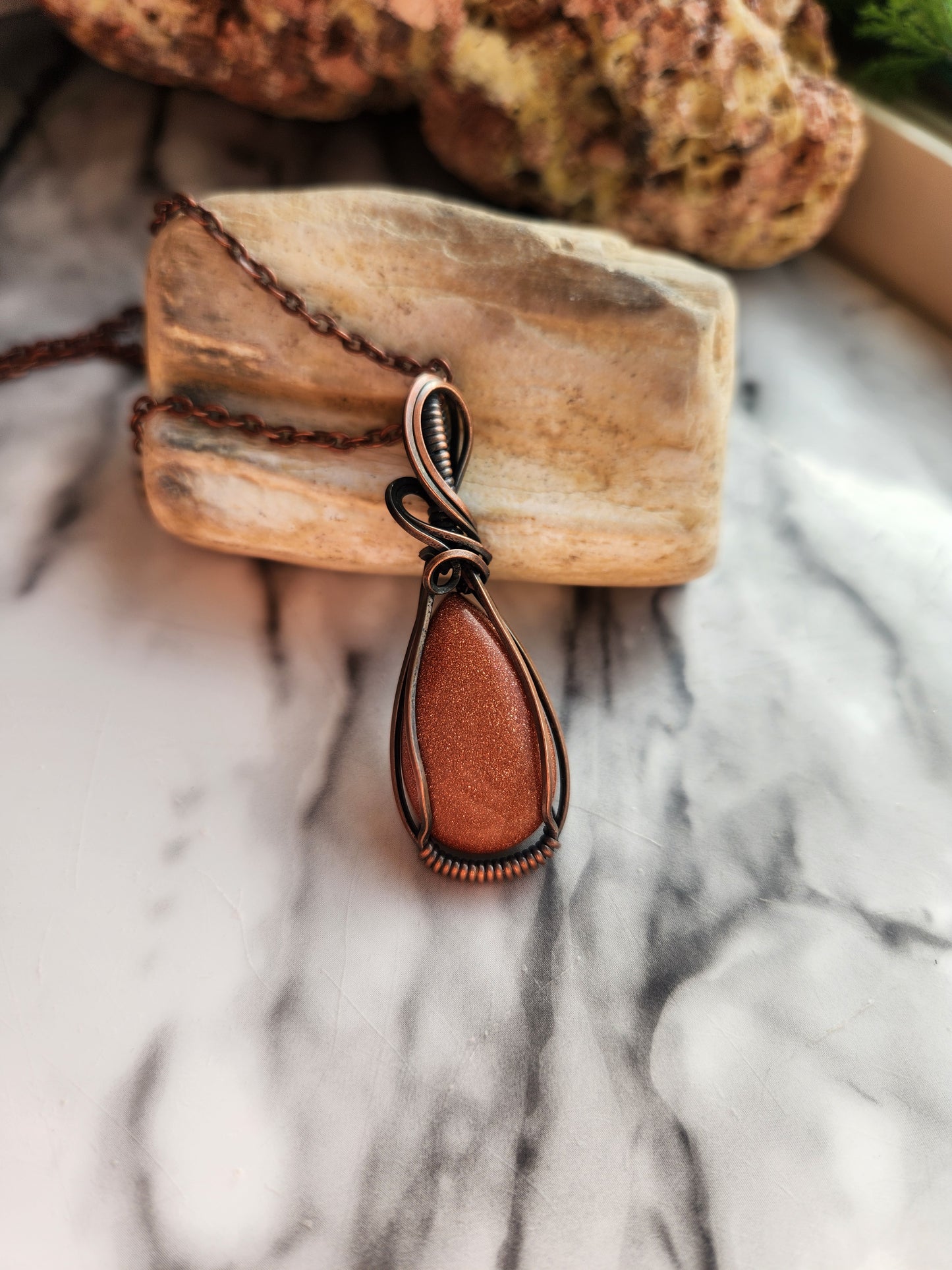 Goldstone Necklace